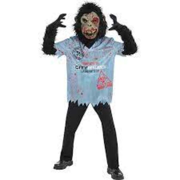 Boys Zombie Chimpan Zombie Costume Large 12 14 - Picture 1 of 5